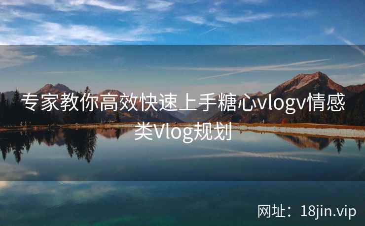 专家教你高效快速上手糖心vlogv情感类Vlog规划  第2张