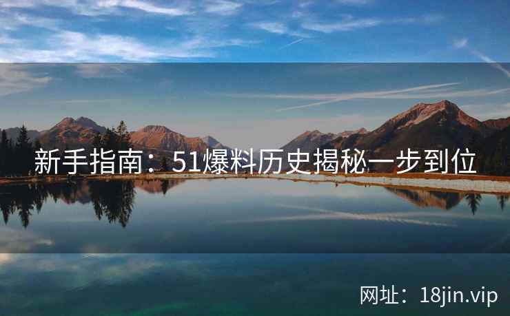 新手指南：51爆料历史揭秘一步到位