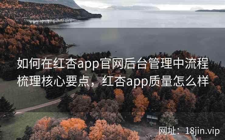 如何在红杏app官网后台管理中流程梳理核心要点，红杏app质量怎么样
