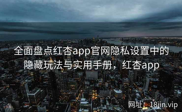 全面盘点红杏app官网隐私设置中的隐藏玩法与实用手册，红杏app  第2张