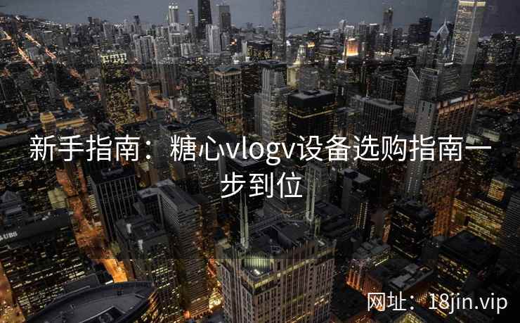 新手指南：糖心vlogv设备选购指南一步到位  第2张